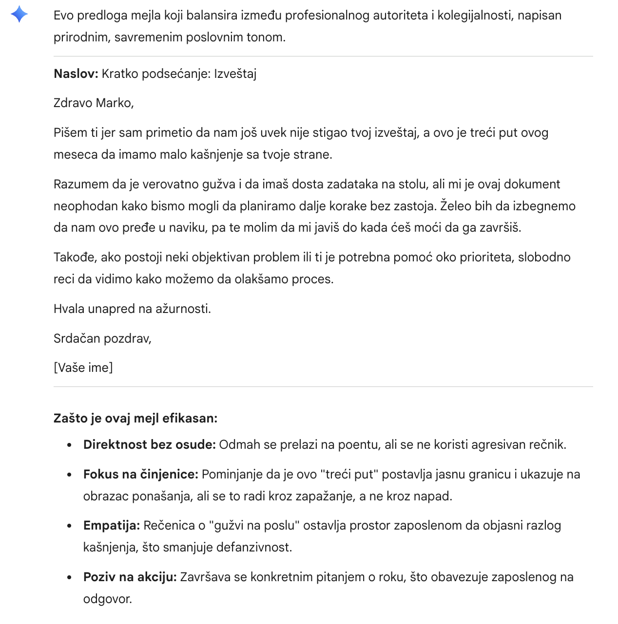 Gemini poslovni mejl