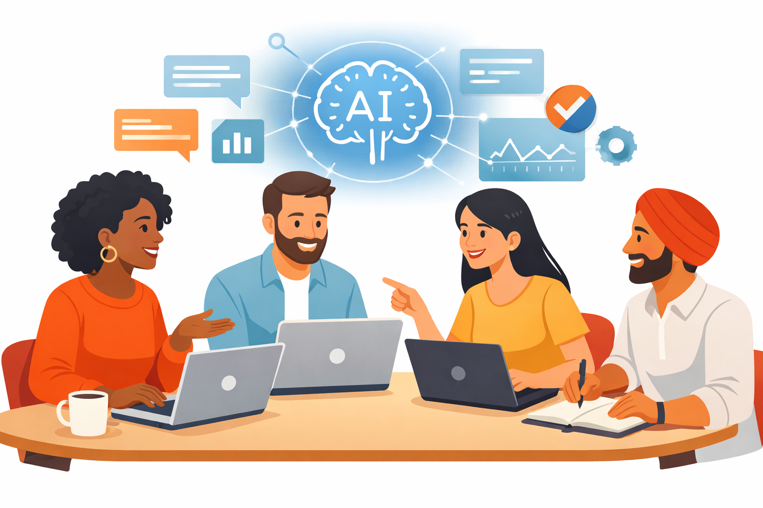 AI generisana poslovna ilustracija pomoću DALL-E 3 u ChatGPT-u