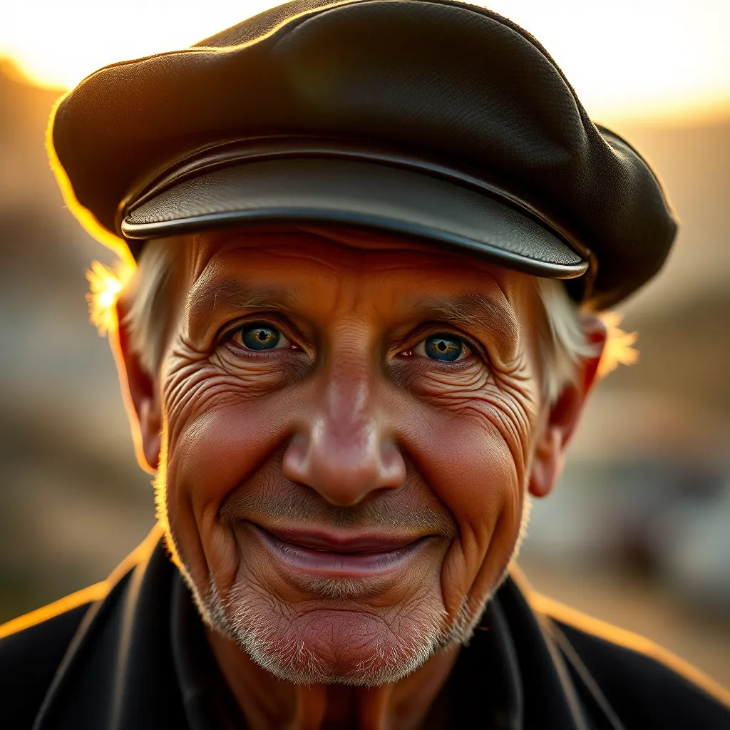 AI generisan fotorealistični portret srpskog čoveka sa šajkačom pomoću FLUX modela